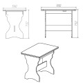 Раскладной кухонный стол КС-3
