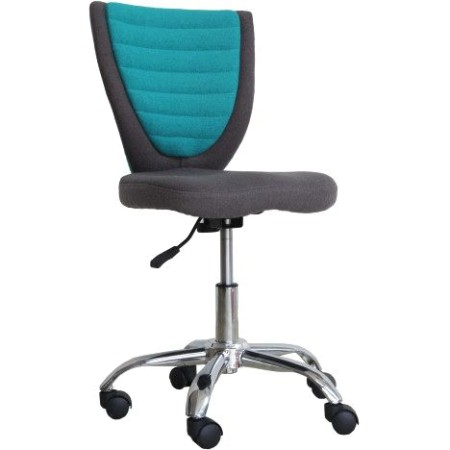 Кресло офисное	POPPY, серо-голубое
